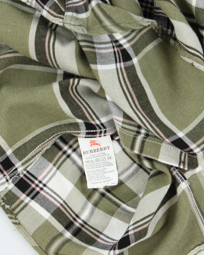 Burberry Green Plaid 100% Work Shirt - M