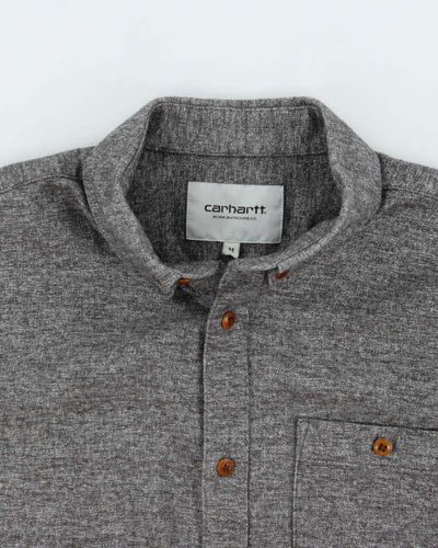 Carhartt Grey 100% Cotton Work Shirt - M