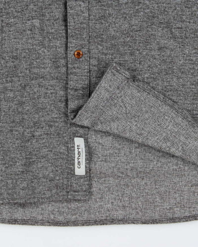 Carhartt Grey 100% Cotton Work Shirt - M