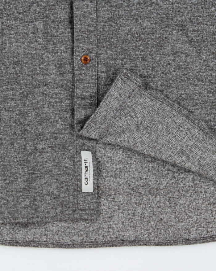 Carhartt Grey 100% Cotton Work Shirt - M
