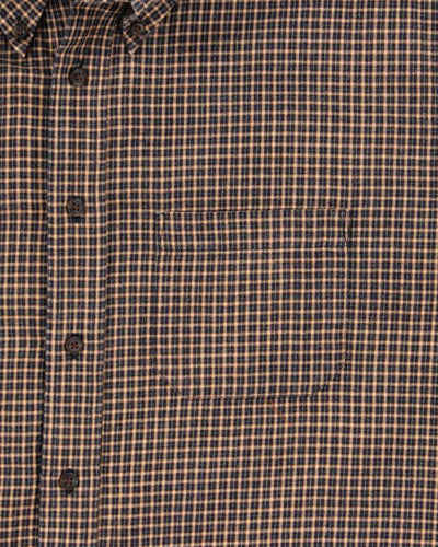 Pendleton Brown Plaid Cotton Wool Blend Work Shirt - XL