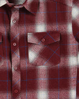 Icebreaker Burgundy Plaid Work Shirt - L