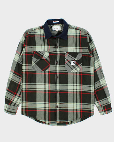 Carhartt Green Plaid Work Shirt - XL