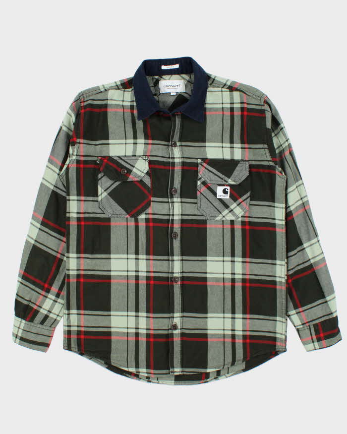 Carhartt Green Plaid Work Shirt - XL