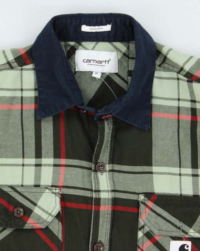 Carhartt Green Plaid Work Shirt - XL