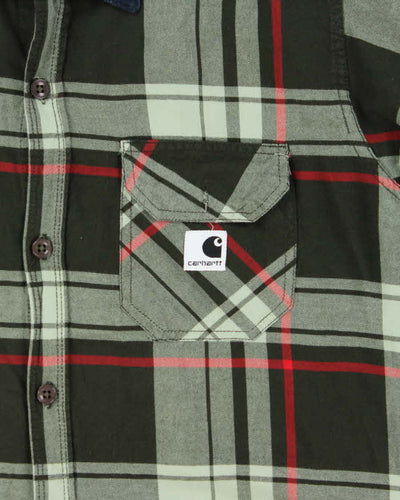 Carhartt Green Plaid Work Shirt - XL