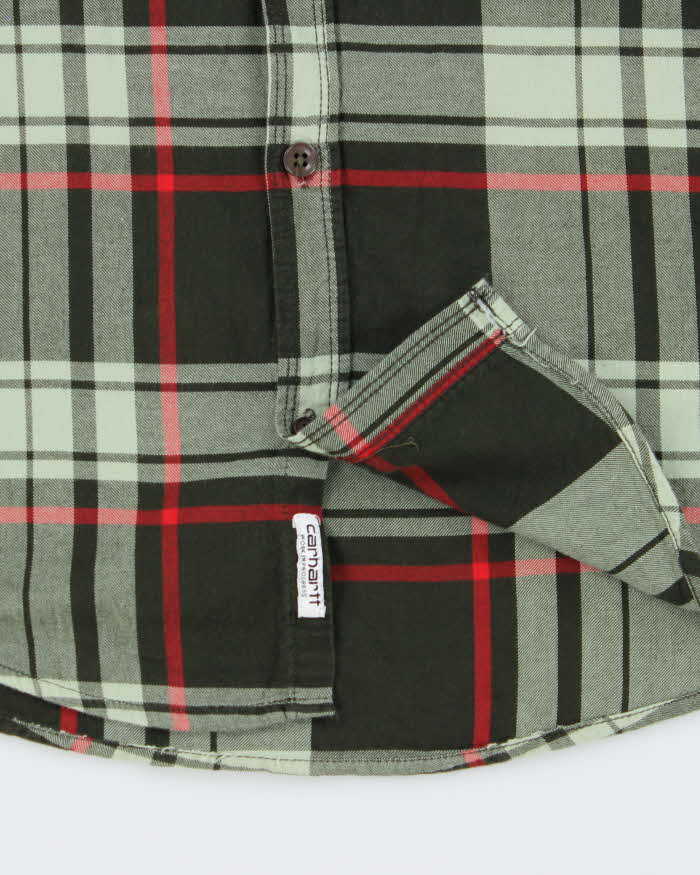 Carhartt Green Plaid Work Shirt - XL