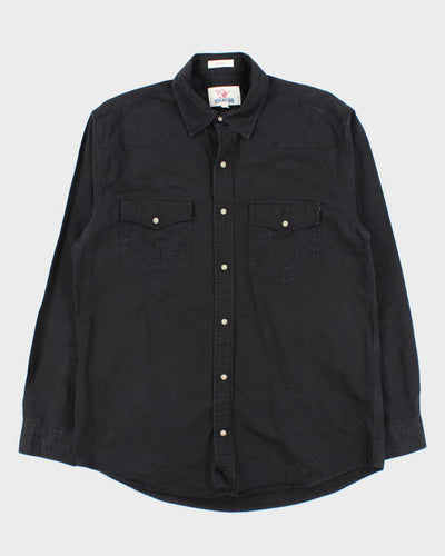 Vintage 00s True Religion Snap Button Heavyweight Shirt - XXL