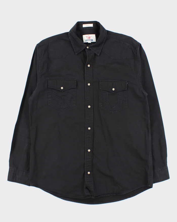 Vintage 00s True Religion Snap Button Heavyweight Shirt - XXL
