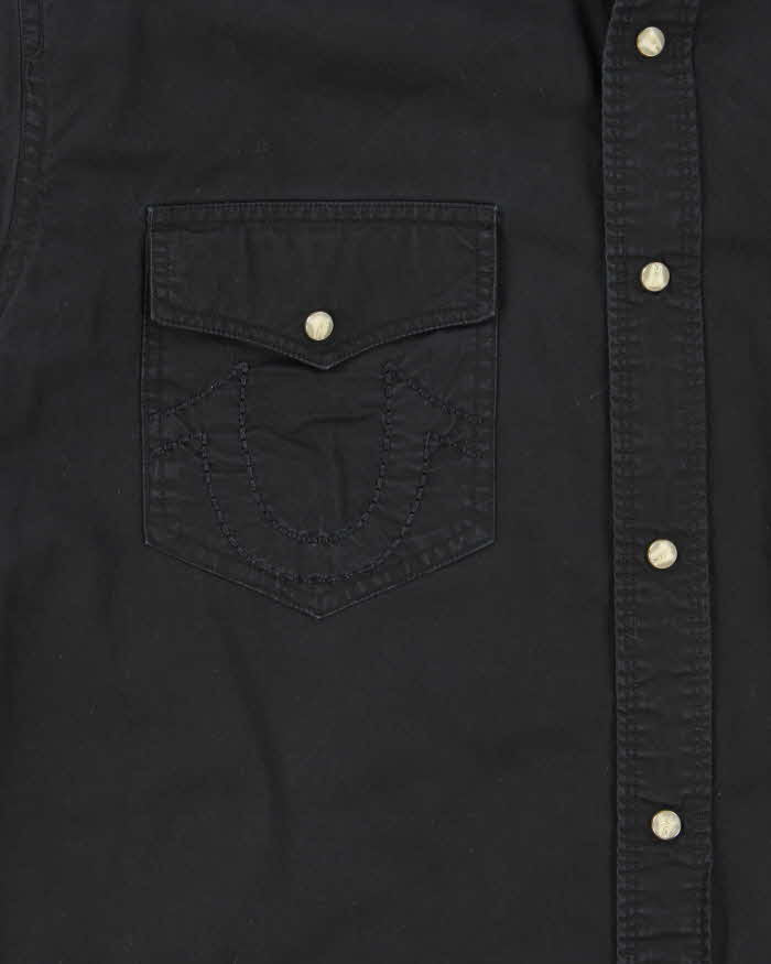 Vintage 00s True Religion Snap Button Heavyweight Shirt - XXL