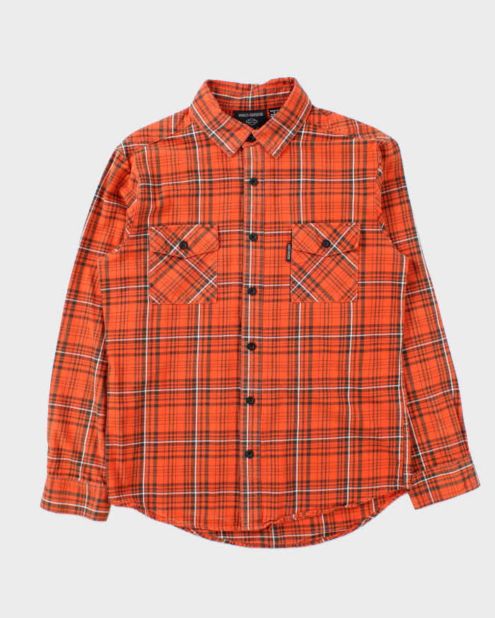 Vintage Harley Davidson Flannel Shirt - M
