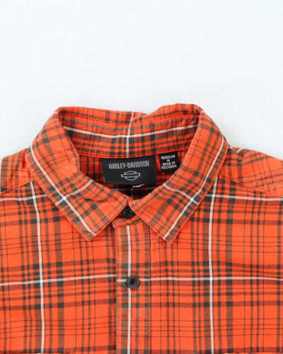Vintage Harley Davidson Flannel Shirt - M