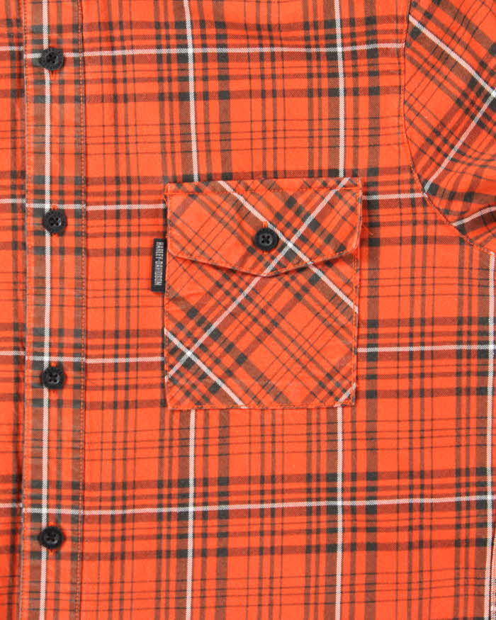Vintage Harley Davidson Flannel Shirt - M