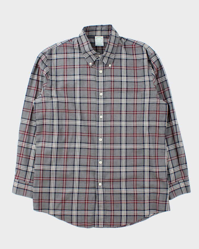 Vintage Brooks Brothers Check Long Sleeve Shirt - L