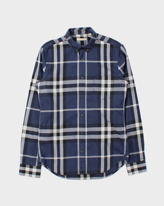 Vintage Burberry Check Long Sleeve Shirt - S