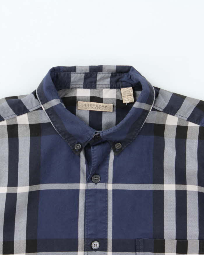 Vintage Burberry Check Long Sleeve Shirt - S