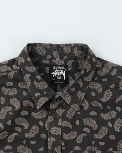 Vintage Stussy Paisley Pattern Shirt - L