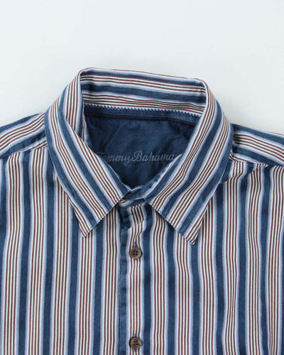 Vintage Tommy Bahama Silk Stripe Shirt - L