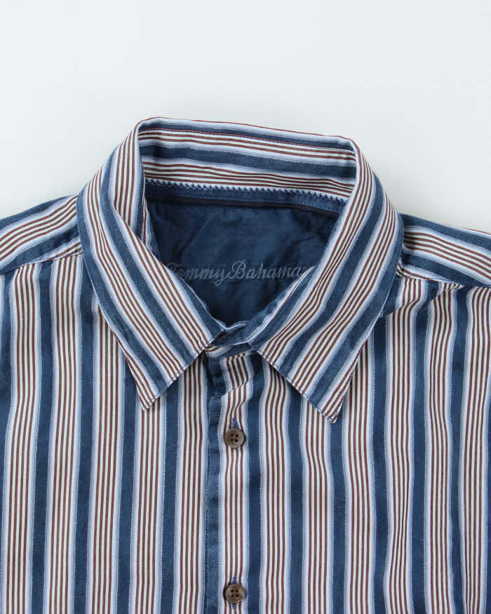Vintage Tommy Bahama Silk Stripe Shirt - L
