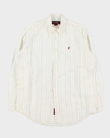 Vintage Marlboro Classic Linen Long Sleeve Shirt - L