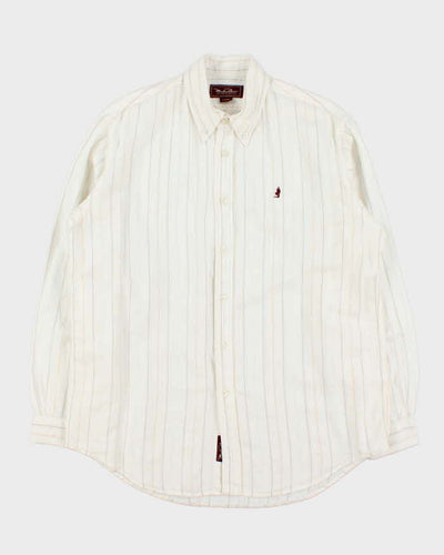 Vintage Marlboro Classic Linen Long Sleeve Shirt - L