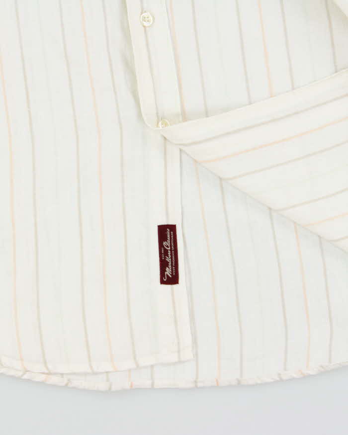 Vintage Marlboro Classic Linen Long Sleeve Shirt - L