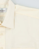 Vintage 90s Givenchy Paris Cream Long Sleeve Button Down Shirt - L