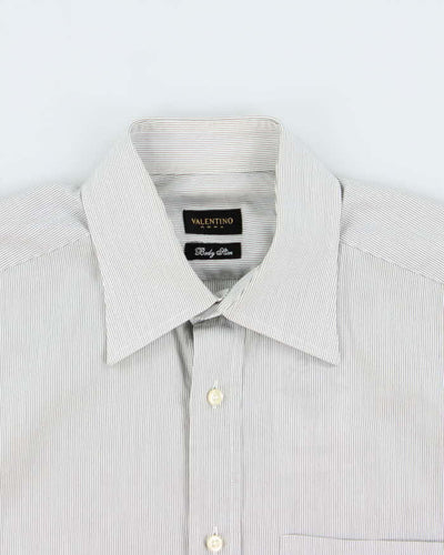 Vintage 00s Valentino Roma Striped Long Sleeve Button Down Shirt - L