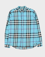 Vintage 00s Burberry Brit Nova Check Long Sleeve Button Down Shirt - L