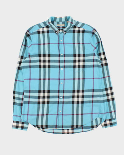 Vintage 00s Burberry Brit Nova Check Long Sleeve Button Down Shirt - L
