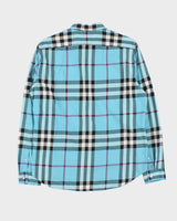 Vintage 00s Burberry Brit Nova Check Long Sleeve Button Down Shirt - L