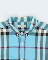Vintage 00s Burberry Brit Nova Check Long Sleeve Button Down Shirt - L