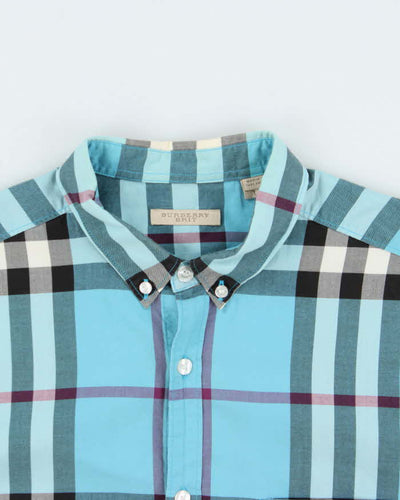 Vintage 00s Burberry Brit Nova Check Long Sleeve Button Down Shirt - L