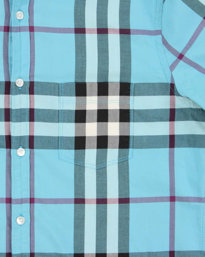 Vintage 00s Burberry Brit Nova Check Long Sleeve Button Down Shirt - L