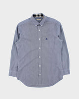 Vintage 00s Burberry Brit Striped Long Sleeve Button Down Shirt - S