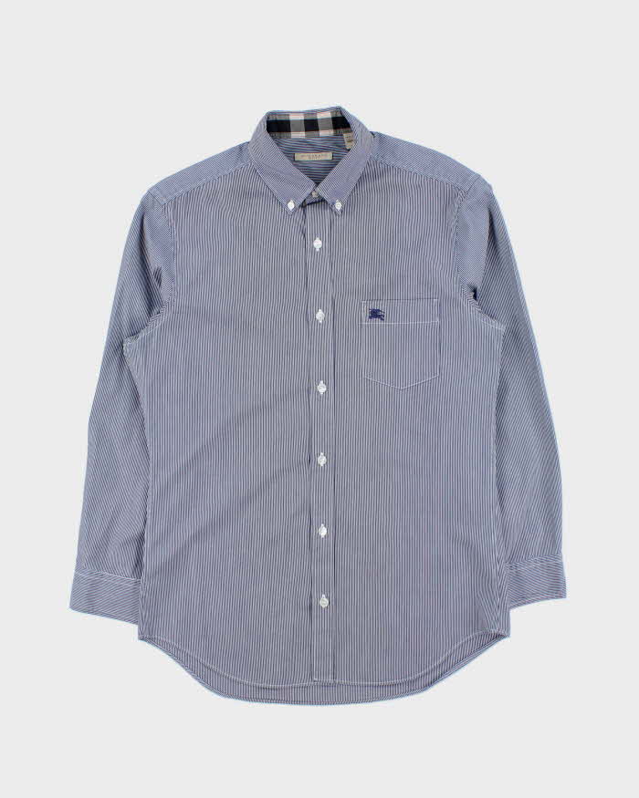 Vintage 00s Burberry Brit Striped Long Sleeve Button Down Shirt - S