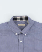 Vintage 00s Burberry Brit Striped Long Sleeve Button Down Shirt - S