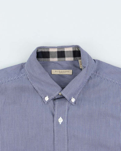 Vintage 00s Burberry Brit Striped Long Sleeve Button Down Shirt - S