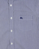 Vintage 00s Burberry Brit Striped Long Sleeve Button Down Shirt - S