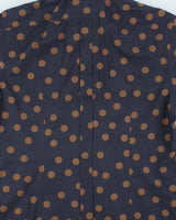 Vintage 00s Dolce &amp; Gabbana Gold Polka Dot Long Sleeve Button Down Dress Shirt - M