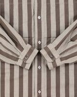 Vintage 1980s Issey Miyake Homme Hamilton Striped Long Sleeve Button Down Shirt - M