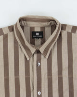 Vintage 1980s Issey Miyake Homme Hamilton Striped Long Sleeve Button Down Shirt - M