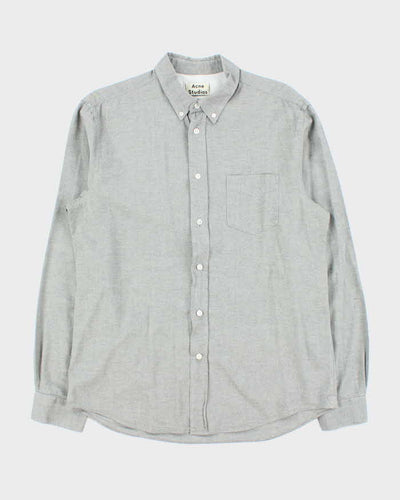 Acne Studios Isherwood Grey Long Sleeve Button Down Shirt - XL