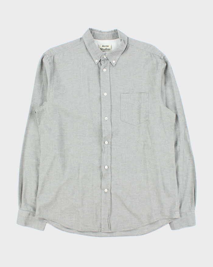Acne Studios Isherwood Grey Long Sleeve Button Down Shirt - XL