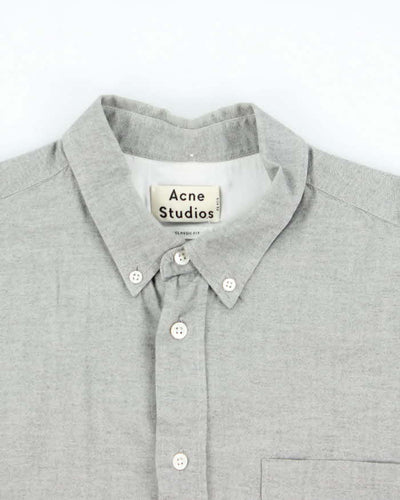 Acne Studios Isherwood Grey Long Sleeve Button Down Shirt - XL