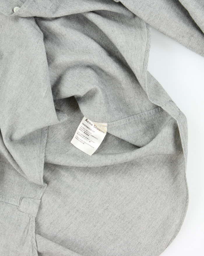 Acne Studios Isherwood Grey Long Sleeve Button Down Shirt - XL