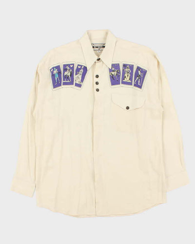 Vintage 1970s Steel Western Graphic Shirt - M