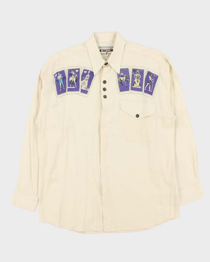 Vintage 1970s Steel Western Graphic Shirt - M