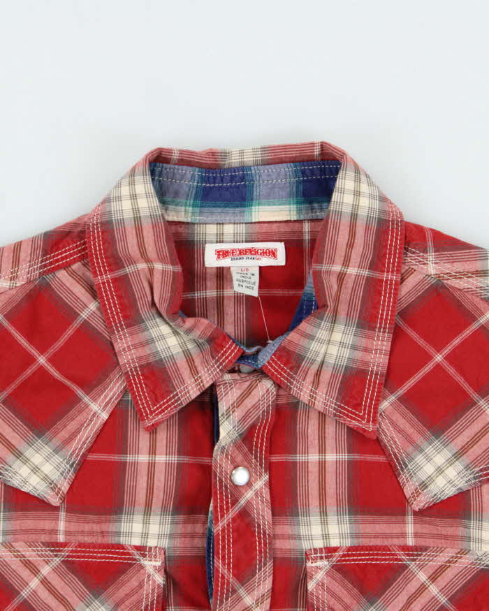 Vintage True Religion Western Checkered Shirt - L