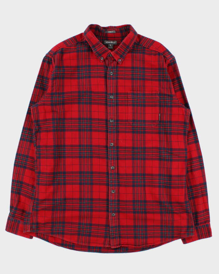 Vintage Eddie Bauer Red Flannel Shirt - XL